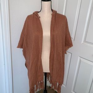 Salmon colored shawl type kimono!
